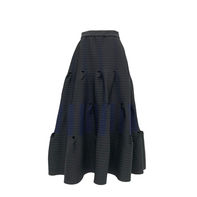 CFCL シーエフシーエル TERRACED SKIRT ブラックマルチ 1 CF011KG054JP00