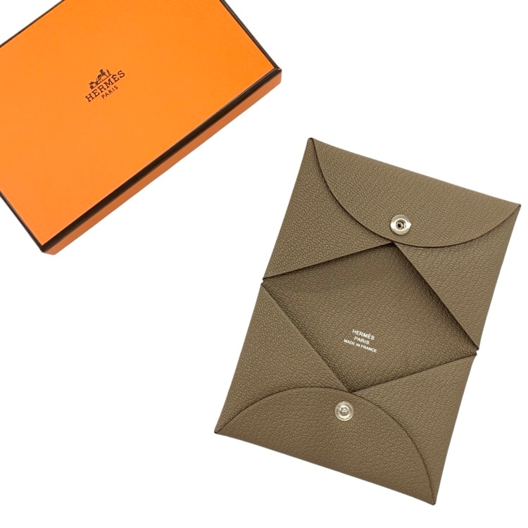 HERMES エルメス カルヴィ エトゥープ・シェーブル