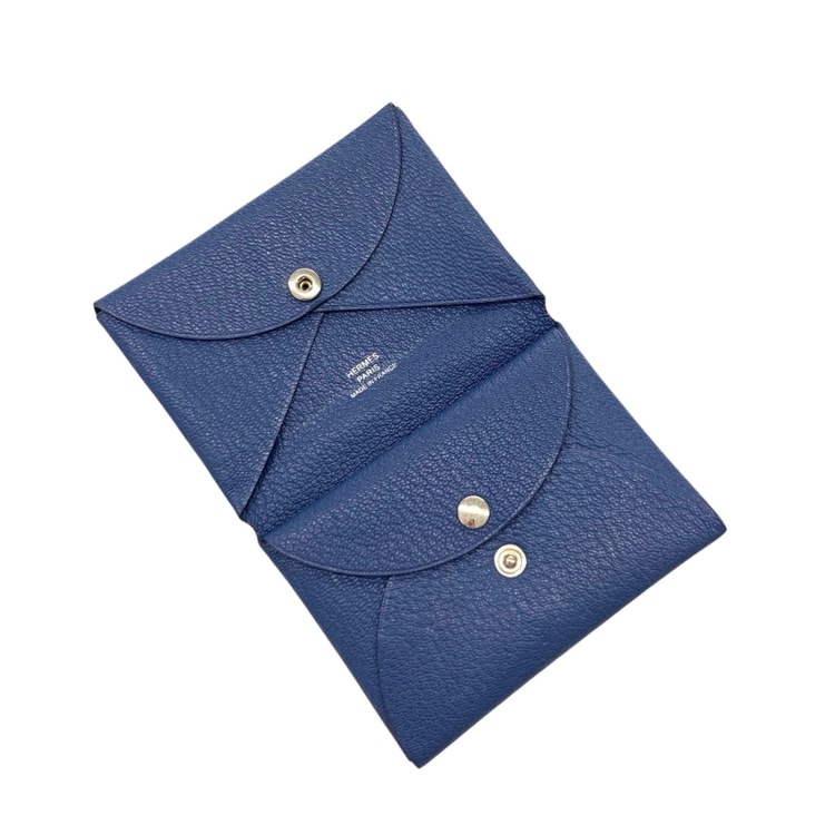 HERMES エルメス カルヴィデュオ ブルー