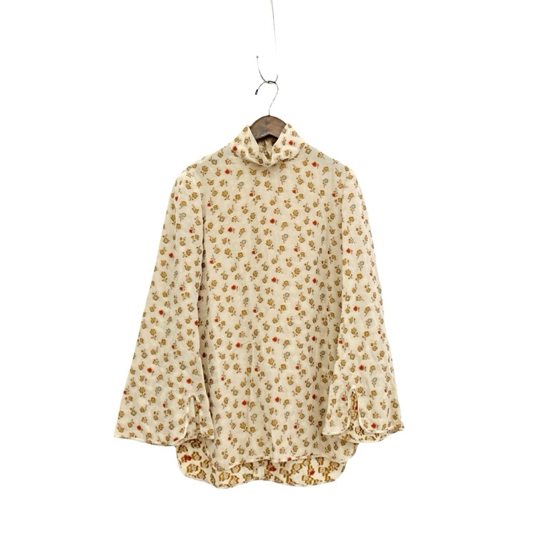 Mame Kurogouchi マメクロゴウチ Floral Jacquard Hight Neck Blouse