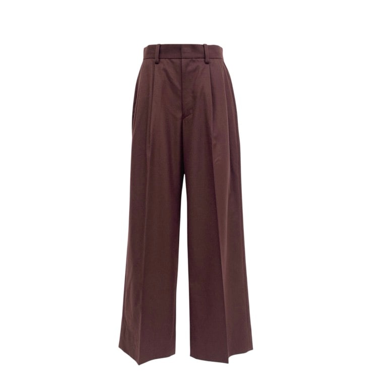 CHAOS GENTLEMAN LADY カオス タックワイドスラックスパンツ ボルドー 38 CH205312ER‐00