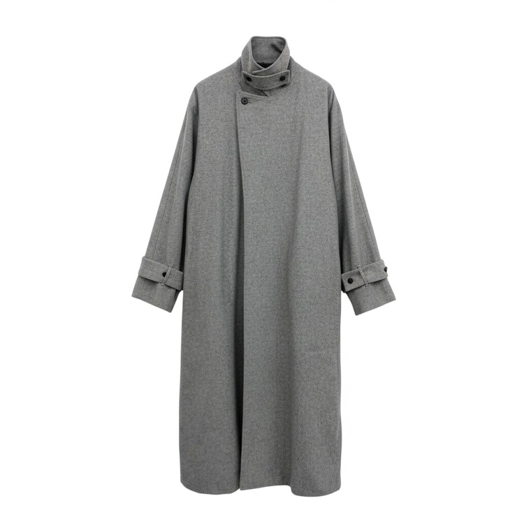ATON エイトン MERINO COLLEGE FLANNEL RAIL COAT ウール テーラード