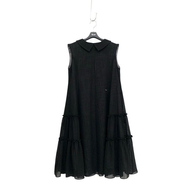 Rene ルネ 2way ティアードドレス SwayFlowery ワンピース ブラック 36 5636111