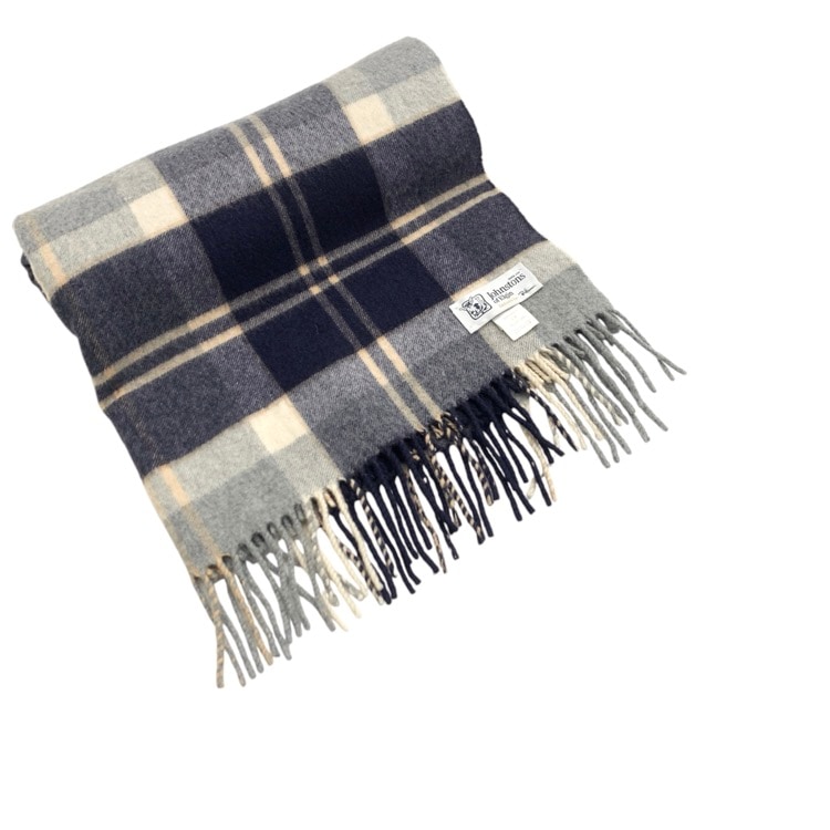 Johnstons of Elgin ジョンストンズ カシミヤチェックストール Ron