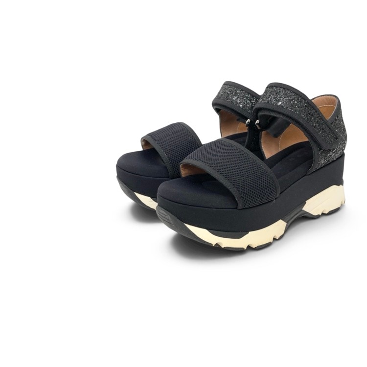 MARNI マルニ プラットフォームサンダル ネイビー 37 SAMSU20G08 TN293 Z0T16