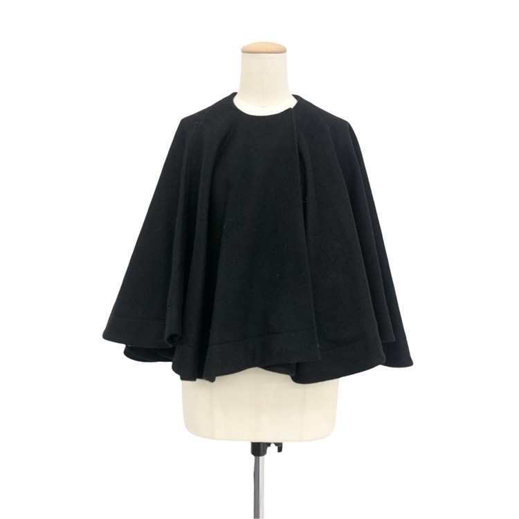 Cygneシーニュ☆フレアショートケープ☆黒 cygne シーニュ フレアショートケープ Romain ブラック F CYJ-C002