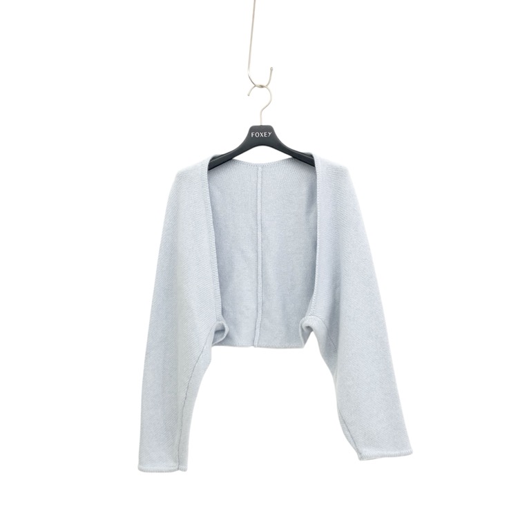 FOXEY フォクシー ボレロ シャトン カシミヤ スノーブルー F 38524 FOXEY フォクシー ボレロ シャトン カシミヤ スノーブルー F 38524