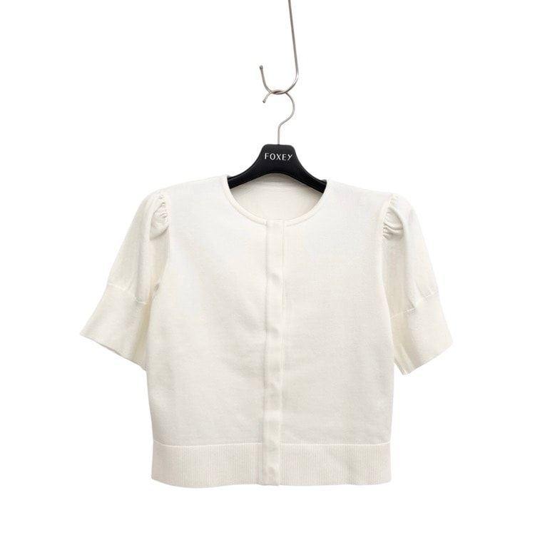 FOXEY NEW YORK フォクシー カーディガン Le Jardin ホワイト 38 43586