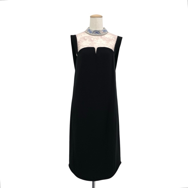 Mame Kurogouchi マメクロゴウチ Embroidery Collar Sleeveless Dress