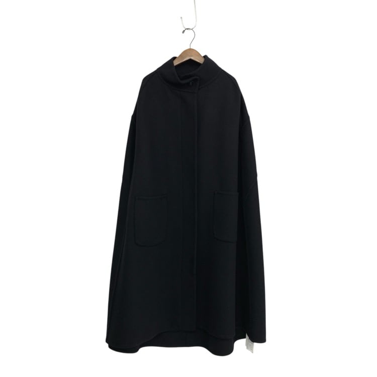 deres デレス Melody Belle coat ウールマントコート ブラック F DER7A