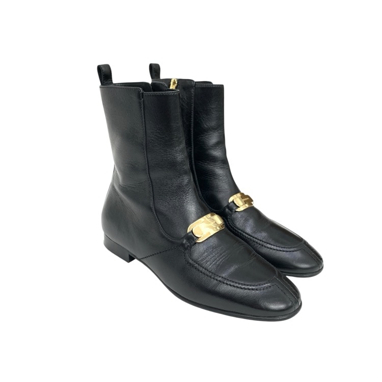FERRAGAMO フェラガモ Elmira boots ブラック US 7 1/2 D