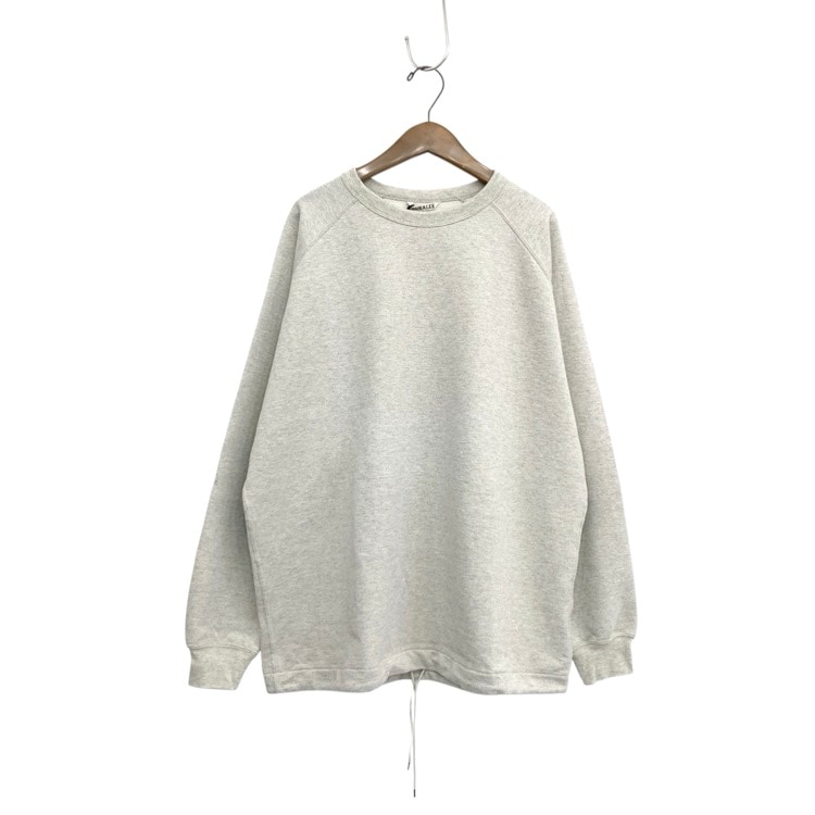 AURALEE オーラリー SUPER SOFT SWEAT DRAW CODE BIG P/O スウェット プルオーバー グレー 1 A21SP04GU