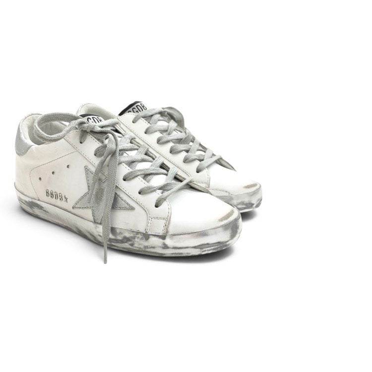 GOLDEN GOOSE ゴールデングース SUPER-STAR CLASSIC WITH SPUR パイソン柄 スニーカー ホワイト シルバー 36 GWF00102-F000761-10402