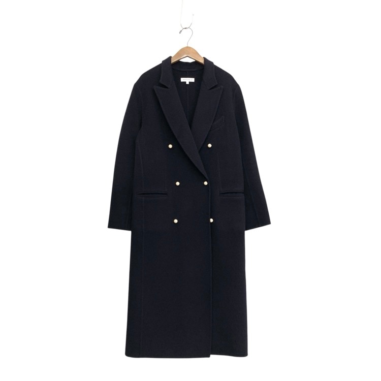 タグ付き替えボタン付未使用　パールコート　マディソンブルー　黒　オケージョン MADISONBLUE マディソンブルー PEARL CHESTER COAT パールチェスター
