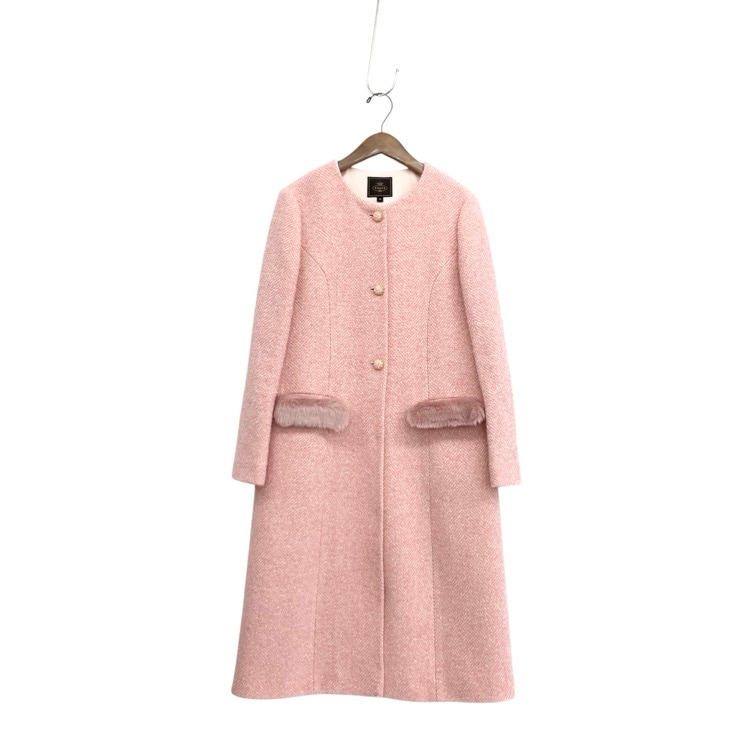 TOCCA トッカ SNOWBERRY POCKET TWEED コート ツイードポケットファー