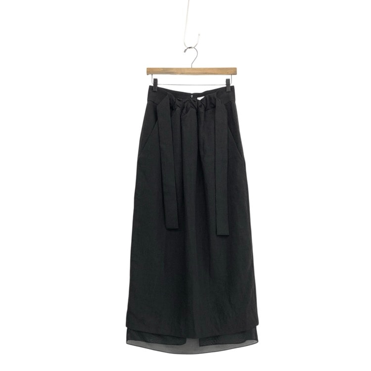 deres 11th リネンスカート deres デレス Nina squeeze linen skirt リネン スカート ブラック 1