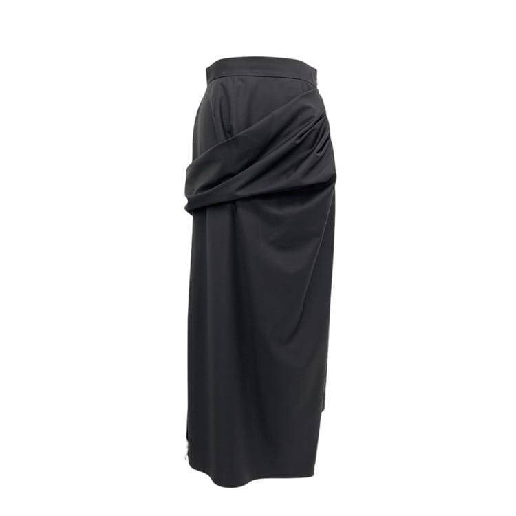 m*m様 deres デレス【新品】Muse skirtサイズ1 deres デレス FREYA MUSE SKIRT ドレープ タイト スカート ブラック 1