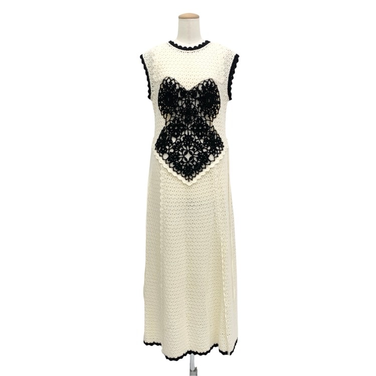 FETICO フェティコ MOTIF CROCHET DRESS ランウェイ アイボリー ホワイト 38 FTC264-0707