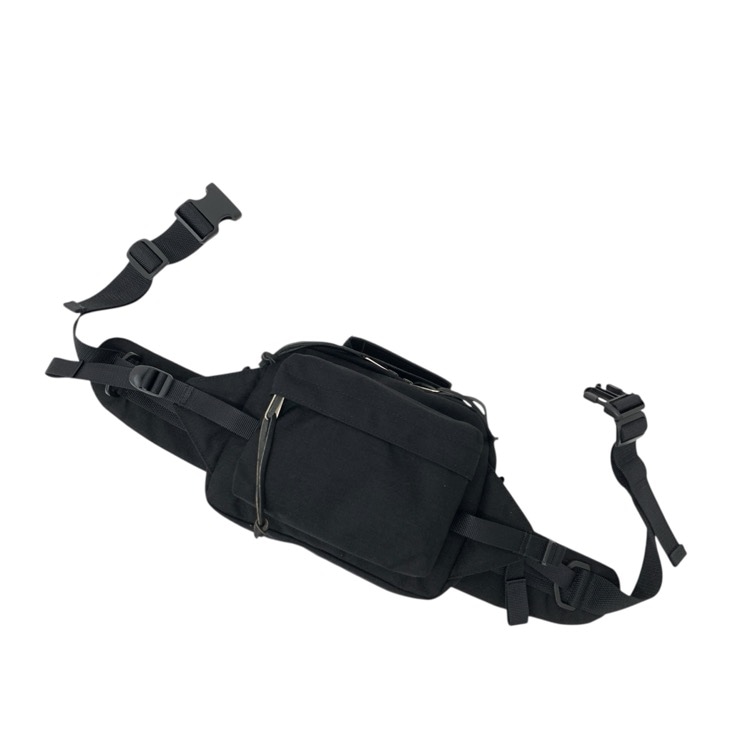 Aeta アエタ WAIST BAG S ナイロンウエストバッグ ブラック NY11