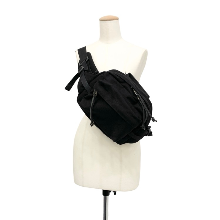 Aeta アエタ WAIST BAG S ナイロンウエストバッグ ブラック NY11