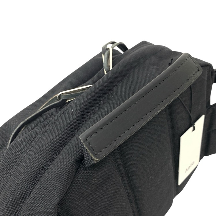 Aeta アエタ WAIST BAG S ナイロンウエストバッグ ブラック NY11