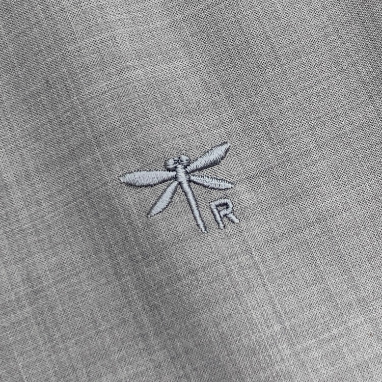 Rene ルネ 刺繍 プリーツブラウス グレー 36 6031140