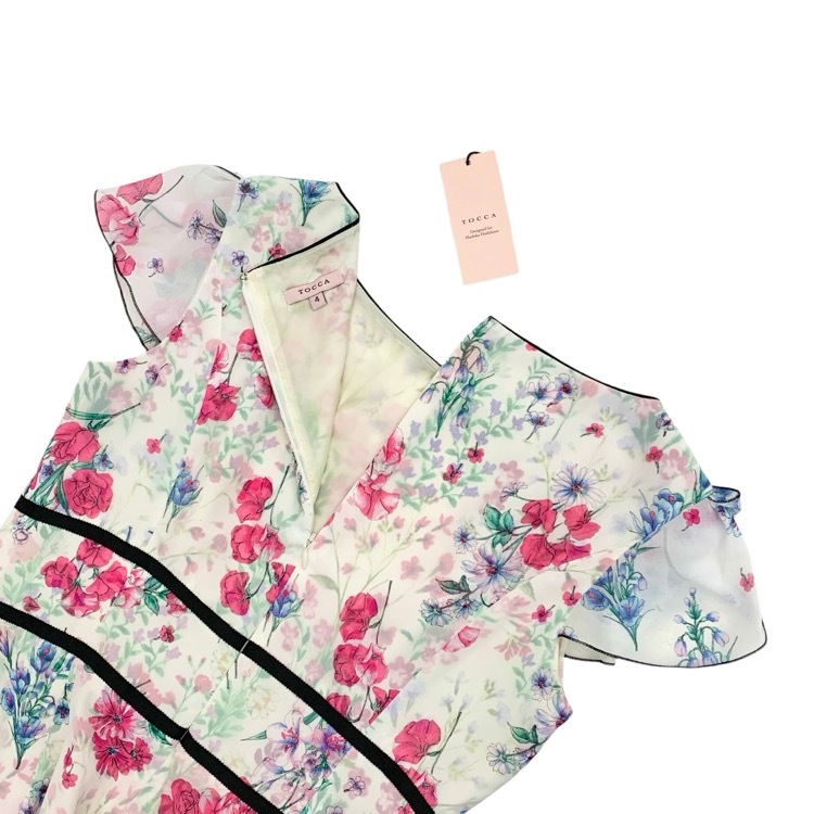 TOCCA トッカ FLOWER WALTZ FRAGRANT ROSE ドレス 星風まどか ピンク系 4 OPTOYW0360