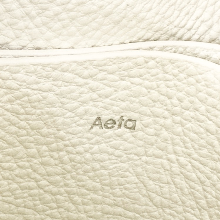Aeta アエタ BONSAC ボンサック レザーポーチ ショルダーバッグ ホワイト PG58