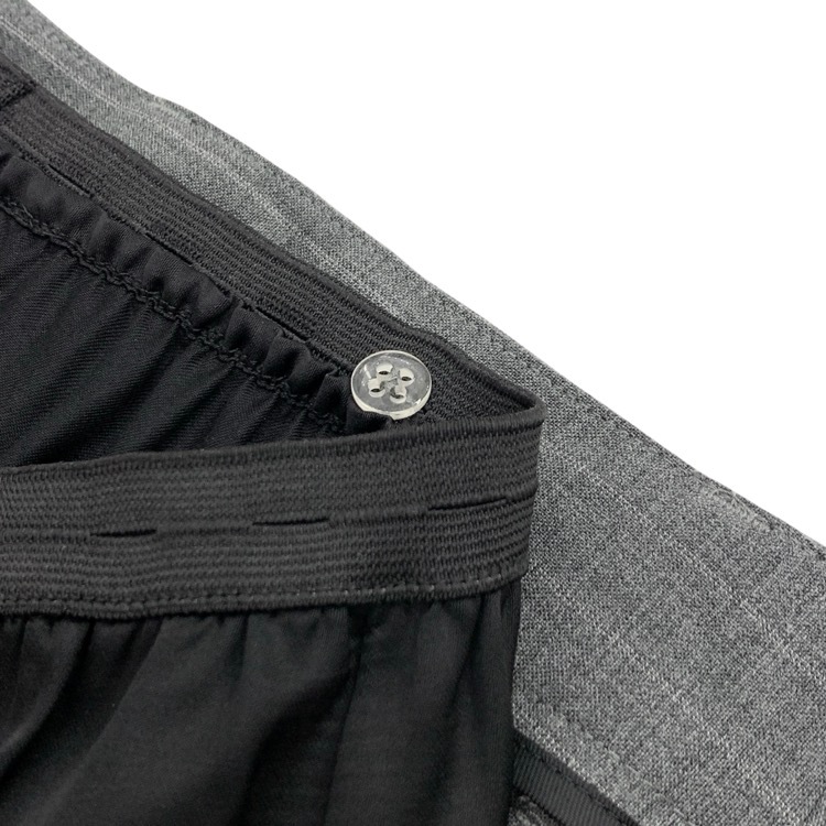 MM6 Maison Margiela エムエムシックス メゾンマルジェラ Grey Transformative Layer Skirt レイヤードラップサテンスカート グレー×ブラック 38 S62MA0051 S53243