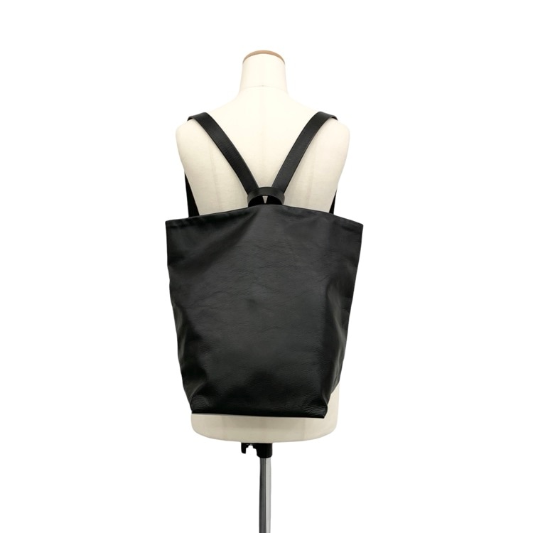 Aeta アエタ LEATHER RUCKSACK M ラックサック レザーバックパック バッグ ブラック LE03