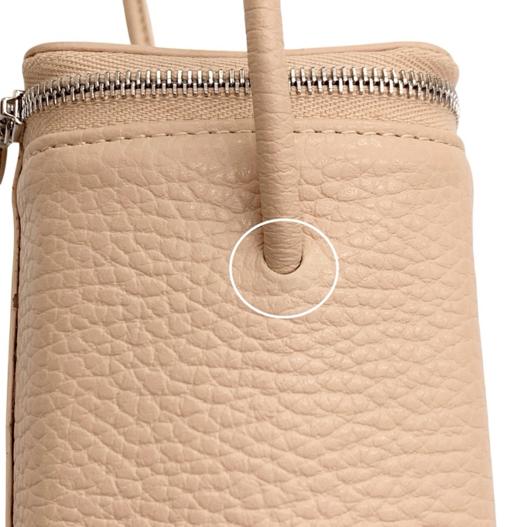 未使用品 Aeta アエタ BOX SHOULDER S カウレザー ボックスショルダー バッグ ヌード PG24