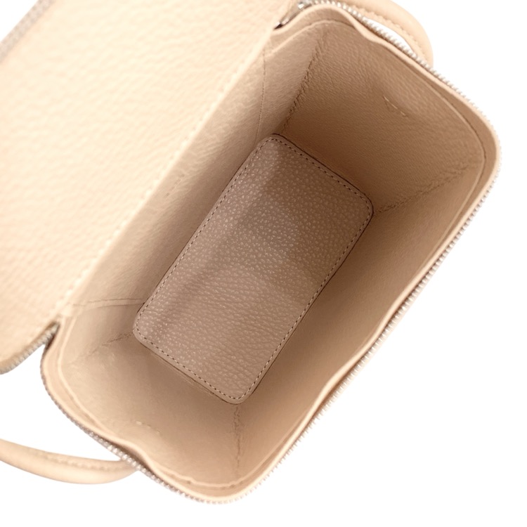 未使用品 Aeta アエタ BOX SHOULDER S カウレザー ボックスショルダー バッグ ヌード PG24