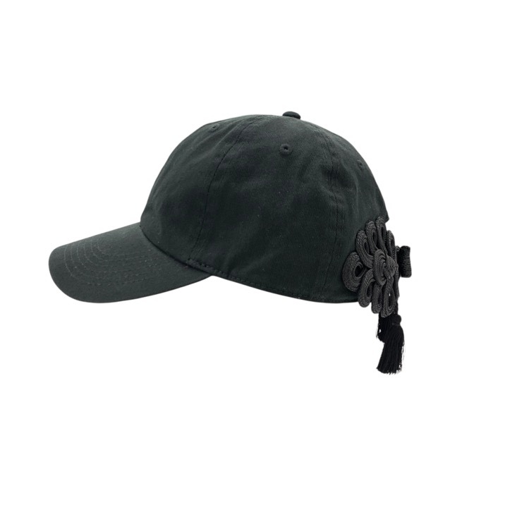 tanaka daisuke タナカダイスケ China ribbon cap STUDIOUS別注 チャイナタッセルキャップ 帽子 ブラック F TD-24SS-AC54-ST