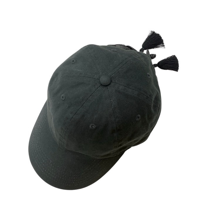 tanaka daisuke タナカダイスケ China ribbon cap STUDIOUS別注 チャイナタッセルキャップ 帽子 ブラック F TD-24SS-AC54-ST