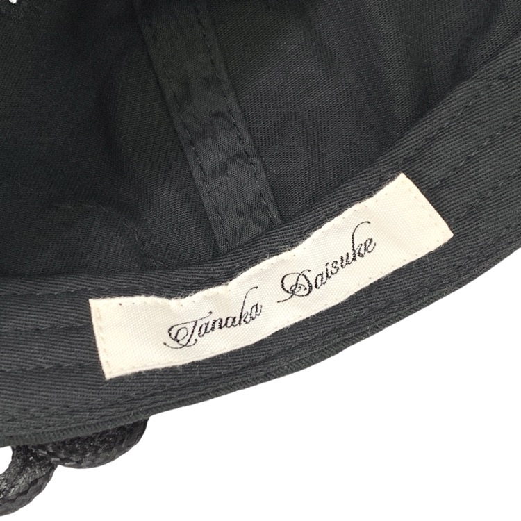 tanaka daisuke タナカダイスケ China ribbon cap STUDIOUS別注 チャイナタッセルキャップ 帽子 ブラック F TD-24SS-AC54-ST