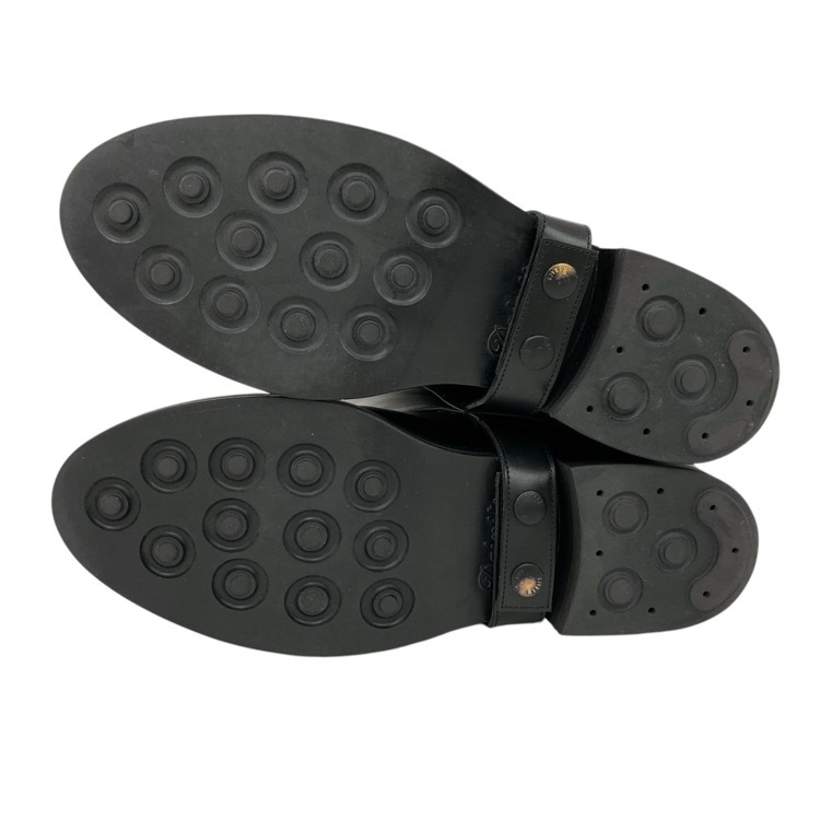 THE RERACS ザ リラクス COW LEATHER COVER LONG BOOTS 2WAYブーツ ブラック 23.5 24FW-REAC-034