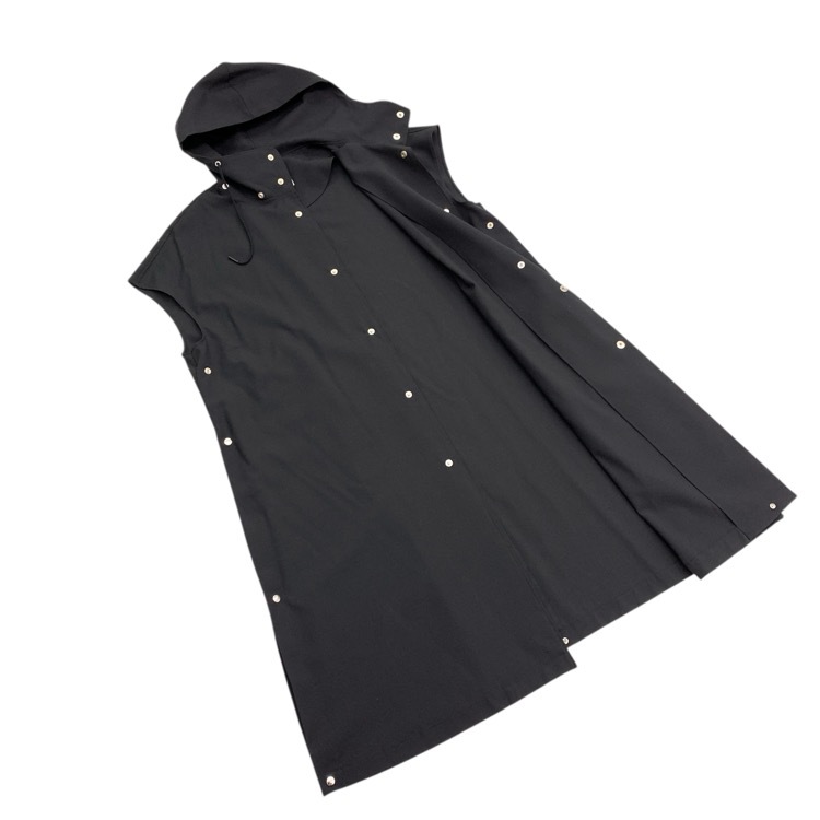 THE RERACS ザ リラクス HIGH TWIST TROPICAL GANSHIN HOODED CAPE COAT 3WAYフーデットケープコート ダークネイビー 21FW-RECT-300L-J