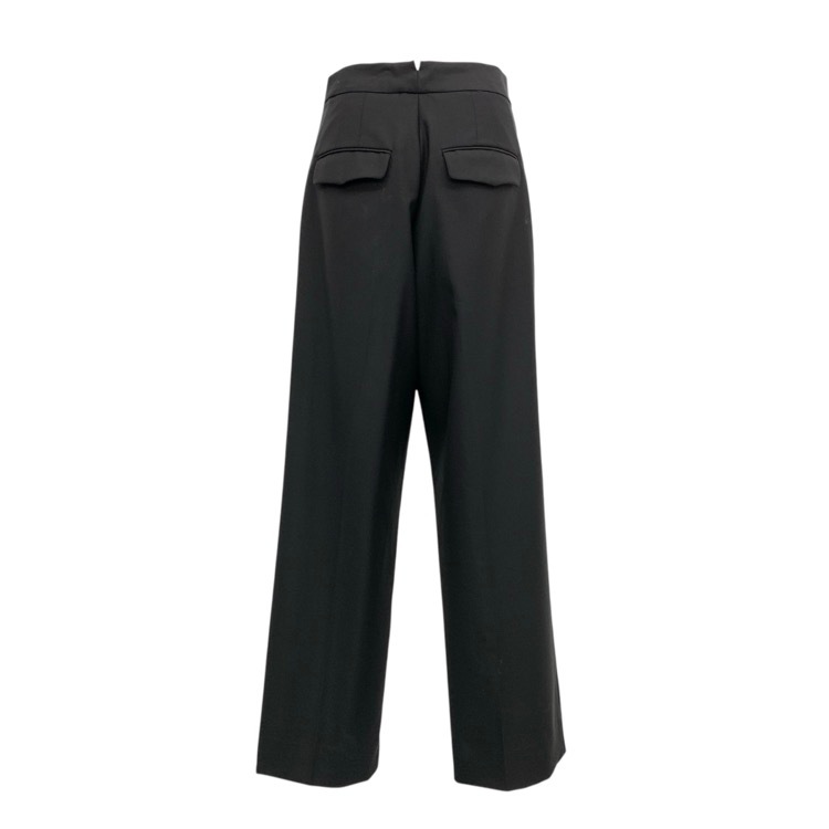 LOEFF ロエフ ギャバボンタントラウザー パンツ ブラック 1 8814-236-0156