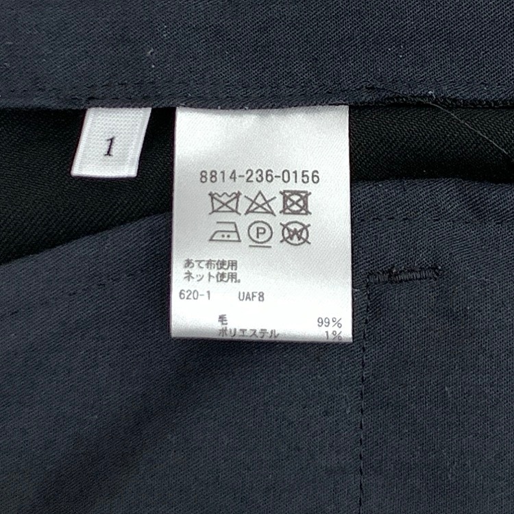 LOEFF ロエフ ギャバボンタントラウザー パンツ ブラック 1 8814-236-0156