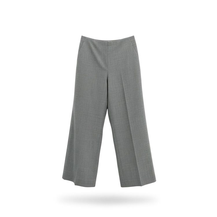 FOXEY NEWYORK フォクシー ワイドパンツ グレー 38 41073-NAPOA