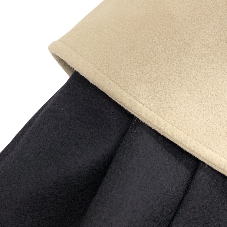 THE RERACS ザ リラクス ハイウエストワイドパンツ スエード ネイビー 36 23FW-REPT-194L