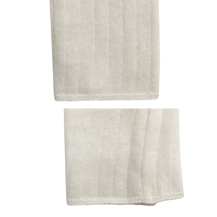 Mame Kurogouchi マメクロゴウチ Marble Jacquard Knitted Pullover マーブルジャガードニットプルオーバー ベージュ 1 MM22PS-KN730