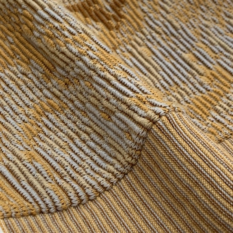 Mame Kurogouchi マメクロゴウチ Marble Jacquard Knitted Pullover マーブルジャガードニットプルオーバー ベージュ 1 MM22PS-KN730