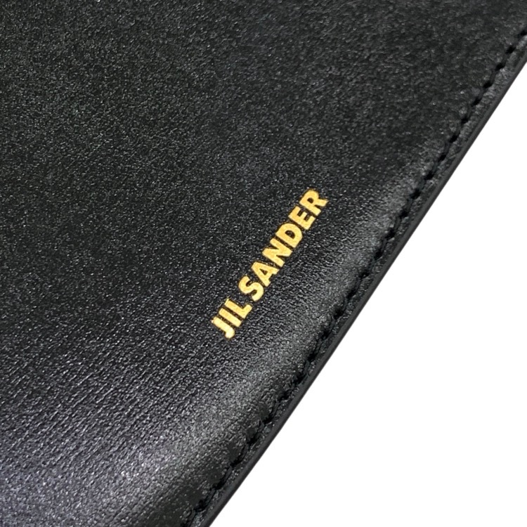未使用品 JIL SANDER ジルサンダー HEART POUCH ハートポーチ コインケース ブラック