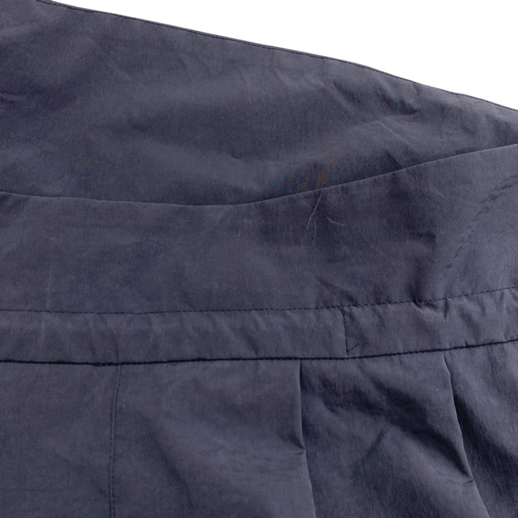2025SS Mame Kurogouchi マメクロゴウチ Split Yarn High Waisted Drawstring Skirt スプリットヤーンハイウエストドロースカート ネイビー 1 MM25SS-SK015
