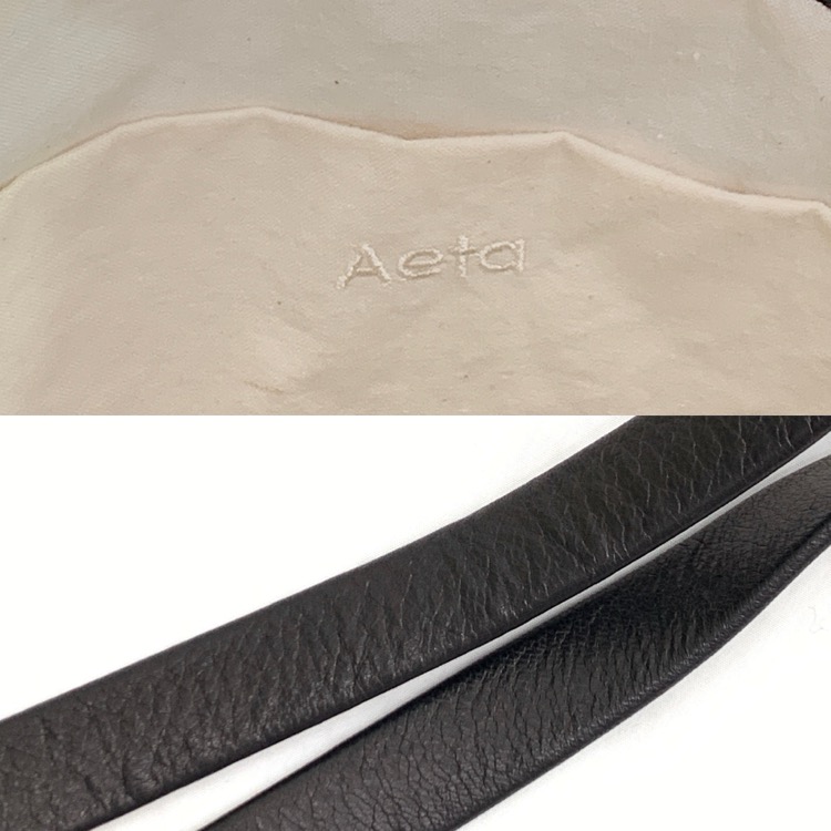 Aeta アエタ DEER RUCKSACK S ディアレザー バックパック ブラック S DA08