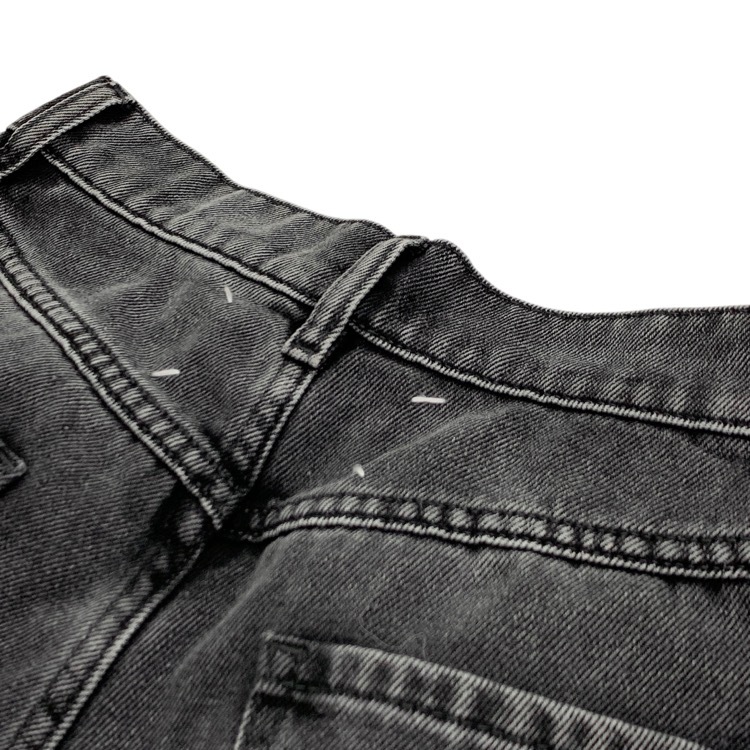 2024SS Maison Margiela メゾンマルジェラ スラッシュディテール デニムパンツ ジーンズ ブラック 38 S51LA0051