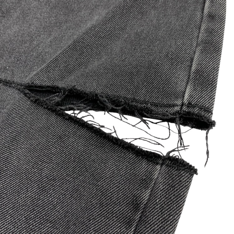 2024SS Maison Margiela メゾンマルジェラ スラッシュディテール デニムパンツ ジーンズ ブラック 38 S51LA0051