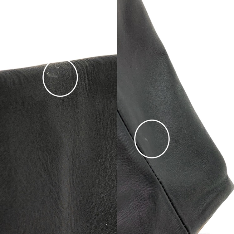 Aeta アエタ COW KIP LEATHER POUCH S キップポーチS 巾着 バッグ ブラック LE34