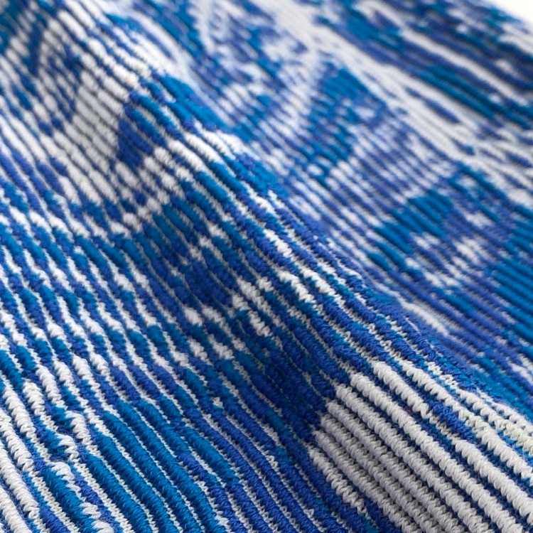 Mame Kurogouchi マメクロゴウチ Marble Jacquard Knitted Skirt マーブルジャガードニットスカート ブルー 3 MM22PS-KN731